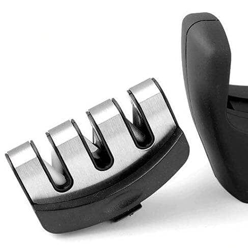 KÜCHENKOMPANE - Messerschärfer Pro, 3-Stufen Messerschleifer mit rutschfestem Griff & einfacher Bedienung für Profi und… – Bild 4