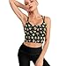 Casual Support Yoga Bra Tree Branches Leaves Cute Sloth, Padded Gym Running Workout Tank, Wirefree Sports Top for Women & Girls