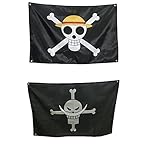 banderas one piece piratas El paquete viene con una bandera de 2 piezas como imágenes