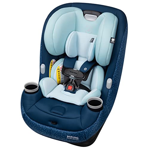 Maxi-Cosi Pria Max All-in-One Convertible Car Seat, Rear Facing Car Seat (4-40 lbs), Forward Facing Car Seat (22-65 lbs), High Back Booster Seat (40-100 lbs), Pure COSI, Tetra Blue