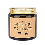 Dog Mom Gifts for Women, Funny Gift Candles for Birthday Mothers Day Christmas for Dog Lovers, Girlfriend, Coworker, Lavender Scented Candle Best Friend Present (4 oz)