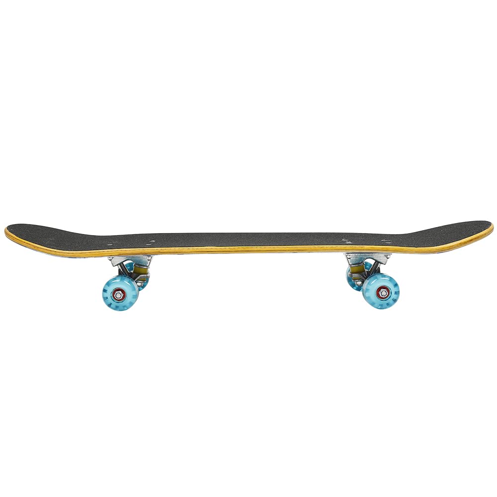 Skateboard Complet Double Kick Maple Deck Concave Cruiser pour Enfants Adolescents Adultes Débutants avec Outil en T