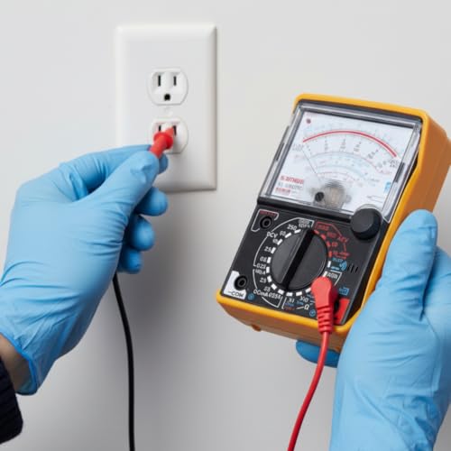 Image of 3600-TR Analogue Multimeter | AC /DC Voltage, DC Current, Resistance Tester | Portable Handheld Analog Meter for Electronics, DIY, Automotive & Professional Use