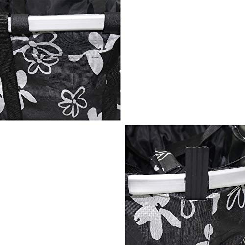 URBEST Bike Basket,Small Pets Cat Dog Folding Carrier,Removable Bicycle Handlebar Front Basket, Quick Release and Easy… - Image 3