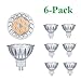 Produktbild GU5.3 LED Warmweiß 2700 Kelvin, MR16 LED 12V 7W LED Leuchtmittel Kann perfekten Ersatz für 50W Halogenlampe, 500 Lumen LED Lampe, 38° Abstrahlwinkel LED Birnen. 6er-Pack