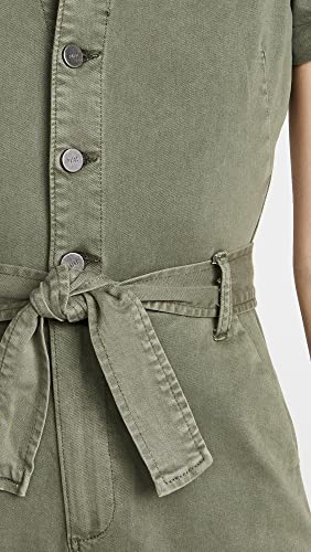 Paige Women's Short Sleeve Anessa Jumpsuit, Vintage Ivy Green, 4 #TOP5
