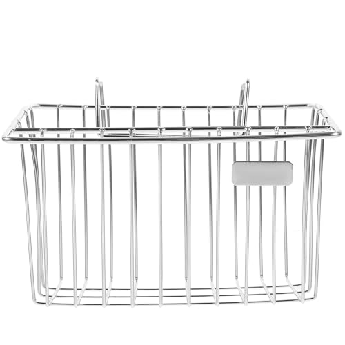 iplusmile ステンレス製シンク用スポンジホルダー ハンギング棒付き水切りバスケット キッチン洗剤 ブラシ収納 抗錆耐久設計 蛇口下取り付け