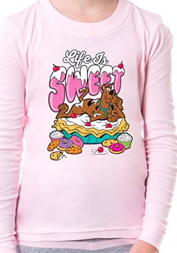 INTIMO Scooby-Doo Girls' Life Is Sweet Character Donuts Pie Cookies Pajama Set3