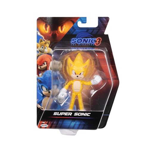 image for Sonic The Hedgehog 3 Movie Action Figures - 5-Inch Super Collector Toy