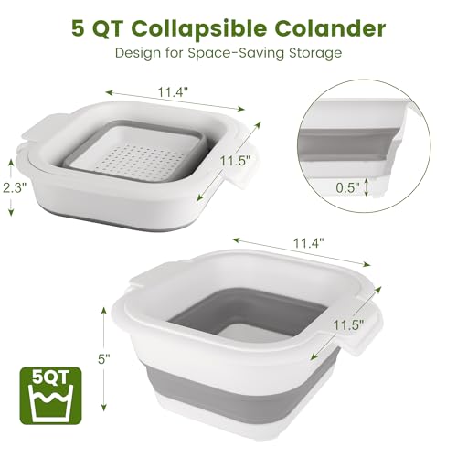 Rottogoon CLDSO220240305 Collapsible Colander Set With Strainer Bowl thumb #1