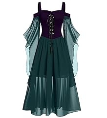 01-dark Purple Halloween Gothic Dress