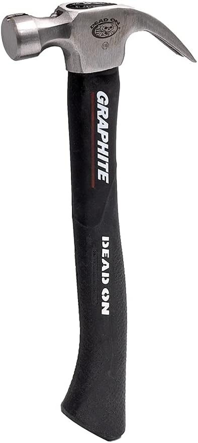 Dead On Tools - Graphite Hammer, Smooth Face 16 oz. (DO16-GS), Black