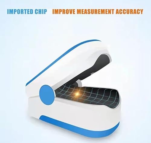 Oxímetro pediátrico. Pulsómetro profesional Medidor-saturador oxígeno en sangre con pantalla LED. Control de Frecuencia Cardíaca y nivel del de oxígeno de tu bebe. (AZUL) - imagen 4