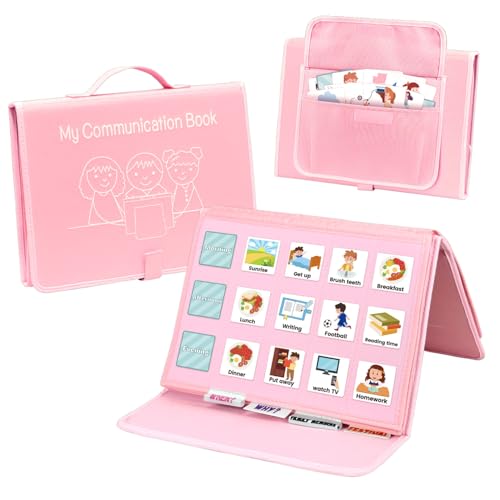 BOHEMIABY PECS Communication Book for Autism & Nonverbal Kids - Visual Behavior Aid with 217 Picture...