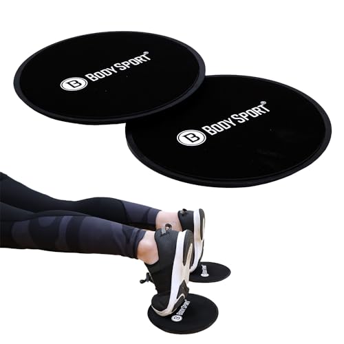 Body Sport® Gliders - Deslizadores de ejercicio - deslizadores de entrenamiento - Discos de ejercicio - deslizadores de suelo - 7 pulgadas de diámetro