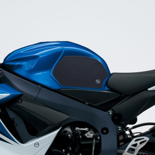 Image of New 2026 for GSXR600 GSXR750 GSX-R GSXR 600 750 2011-2024 2025 Motorcycle Side Fuel Tank pad Tank Pads Protector Stickers Decal Gas Knee Grip Traction Pad Tankpad (One Set) Black
