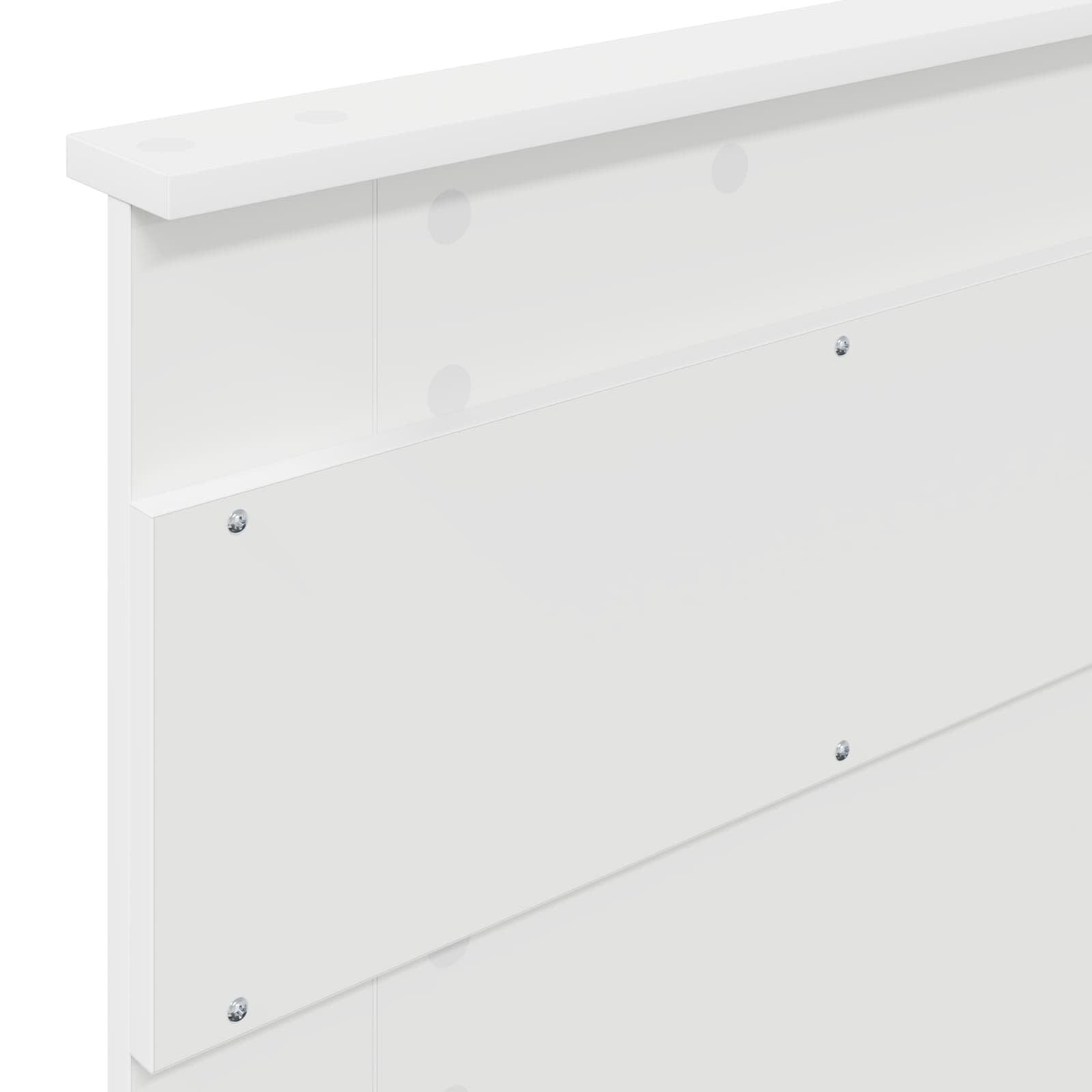 vidaXL Struttura del letto Bianco 100 x 200 cm Legno Ingegnerizzato
