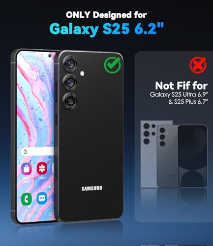 Image of ZARALA Camera Lens Frame Glass Compatible with Samsung Galaxy S25 FE 5G Tempered Glass Aluminum Alloy Frame Individual Camera Lens Protector Cover (Galaxy S25 FE 5G, Black)
