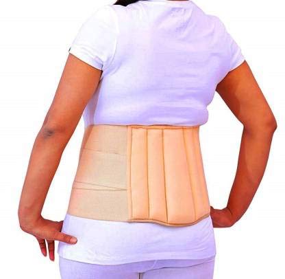 zedoff best back Lumbar Sacral (L. Size) Belt Contoured Spinal Brace Lower Back Pain Osteoporosis Slip Disc skin