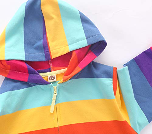 Julerwoo Girls Zip Up Hoodies Tie Dye Printed Cotton Zipper Sweatshirts Hooded for Toddler Kids3