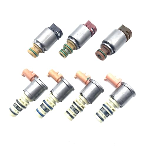 Transmission Shift Solenoid Kit Compatible for 2006-2009 LBZ/LMM GM Duramax Allison 1000 2000 Transmissions 6 Speed 4th Generation (All 7 Solenoids for Valve Body)