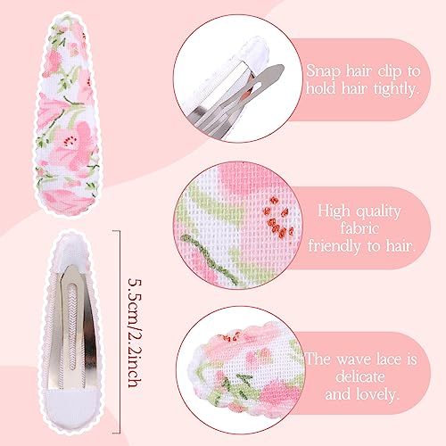 Yhxx Ylen 30 Pcs Girl Hair Clips Floral Print Toddler Hair Clips Non Slip Wrapped Snap Hairpins For Kids Barrettes Hair Accessories For Baby Toddler Girls thumb #2