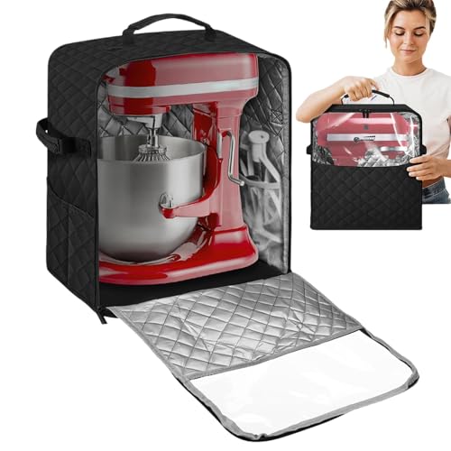 Cubierta mezcladora – Almacenamiento mezclador de de polvo, mezclador de cocina, cubierta de polvo portátil de cocina, mezclador de almacenamiento con deslizadores de electrodomésticos, cubierta