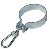 Schaukelhaken mit Karabiner Loggyland Schaukelschelle rund Ø 120 mm mit Karabinerhaken