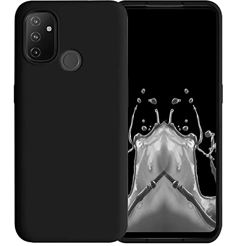 Image of LIRAMARK Liquid Silicone Soft Back Cover Case for OnePlus Nord N100 5G / 1+Nord N100 (Black)