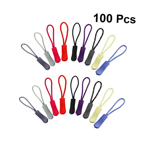 SEWACC 200 Pçs Etiquetas De Plástico Zíper De Bagagem Puxador De Reparação De Zíper Guias De Zíper D