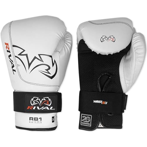 Image of RIVAL Boxing RB1 Ultra Bag Gloves, 20th Anniversary Edition, High-Density Multi-Layered Padding and Signature Wrist Lock Strapping System