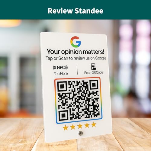 tinydabba 2mm Acrylic NFC and QR Review Standee 4x6 inch by tinydabba - 3