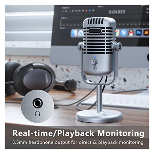 Microphone USB Xmic Z3 condensateur streaming compatible PC portable et Android