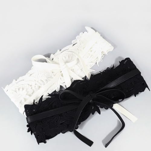 Versatile Ladies Decorative Belt Lace Wide Waist Bandage with Skirt Sweater Retro Fashion for Dresses and Tops3