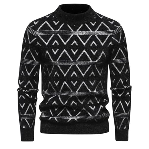 Men Soft Imitation Mink Sweater Warm Fashion Pullover Knitwear Casual Long Sleeve Top4