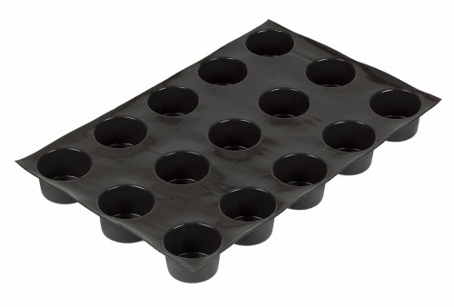 Sasa Demarle FP 01601 Flexipan 6.5-Ounce Muffin Pan with 15 Molds, Jumbo