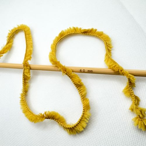 Image of Plush Faux Fur Bulky Yarn, Super Soft Fluffy Fuzzy for Knitting Crocheting Crafting, 100 Gram (3.53 Ounces) 109 Yards (100 Meters) (Mustard)