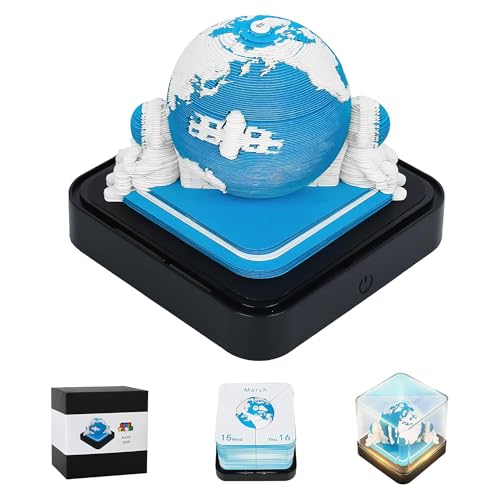 MACTANO 3D Art Calendar Memo Pad 2026