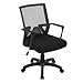 Produktbild WOLTU® Bürostuhl Schreibtischstuhl Drehstuhl Computerstuhl Mesh PC Stuhl, ergonomisch, mit Armlehne, mit Wippfunktion, Netzbezug, Gestell aus Nylon, höhenverstellbar, Grau, BS88gr