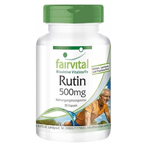 Fairvital | Rutin 500mg - HOCHDOSIERT - aus japanischem Schnurbaum (Sophora japonica) - VEGAN - für 3 Monate - 90 Kapseln Cover