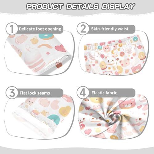 KLL Cute Cartoon Newborns Rabbit Bear Toddler Girl Cotton Leggings Comfortable Full Length Leg Yoga Pants Sports3