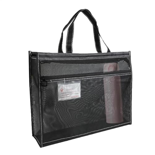 de Malla con Cremallera, de Suministros de Arte de Malla, de Suministros de Arte de 17 x 13 x 4.4 Pulgadas, de Almacenamiento Transparente con asa y Cremallera, de