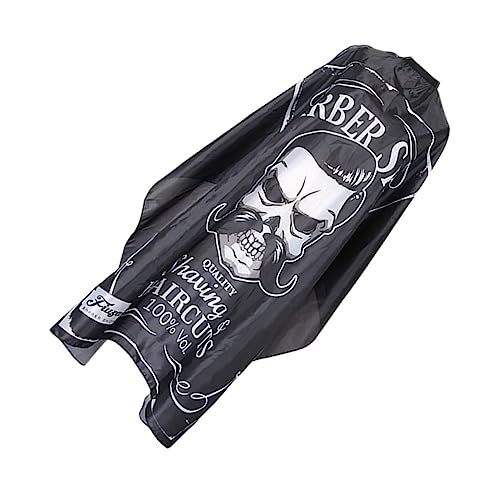 Healeved per Parrucchiere Ad Densità Mantellina Protettiva con Design Teschio Mantello per Taglio e Acconciatura per Salone e Domestico