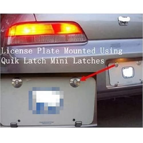 2Pcs Pack Quick Release Latch Hood Pin License Plate Lock Clip 1.25" Diameter Aluminum Alloy Car Hood Pins Lock Clip Kit For Bumper Hood License Plate Red #TOP3