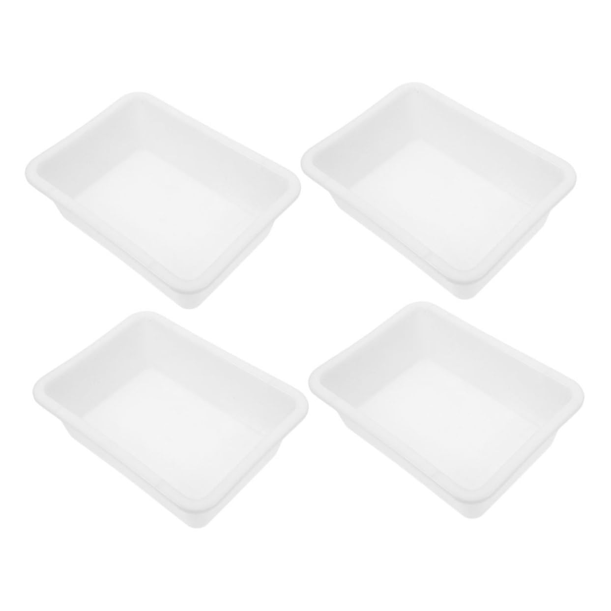 ABOOFAN 12 Pezzi Vaschetta da Laboratorio in Plastica Resistente ad Acidi e Basi Organizer per Esperimenti Chimici e Attrezzature Laboratorio
