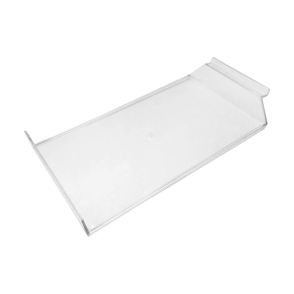 DBM IMPORTS 12-1/2 x 7 Lucite Clear Acrylic for Slatwall Hat Shelf Retail Store Display