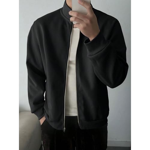 Image of PROSHARX Old Money Stand Up Collar Sweatshirt Zip-Up | Premium Comfort, Timeless & Aesthetic Style