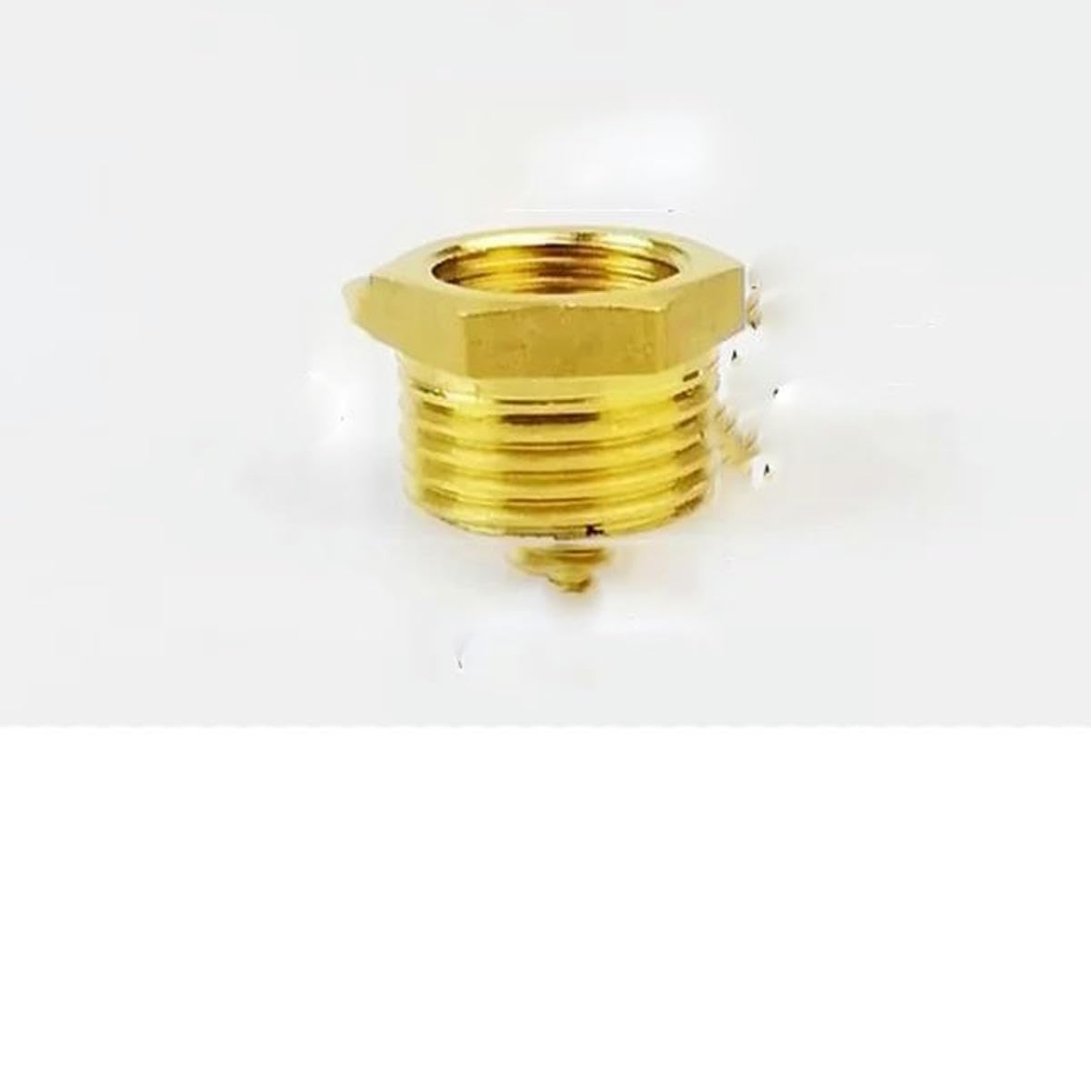 Conector de tubería reductor de buje hexagonal de latón F a M roscado 1/8 1/4 3/8 1/2 3/4 Conector reductor de adaptador de gas de agua de cobre-F 03 a M 04-100 piezas