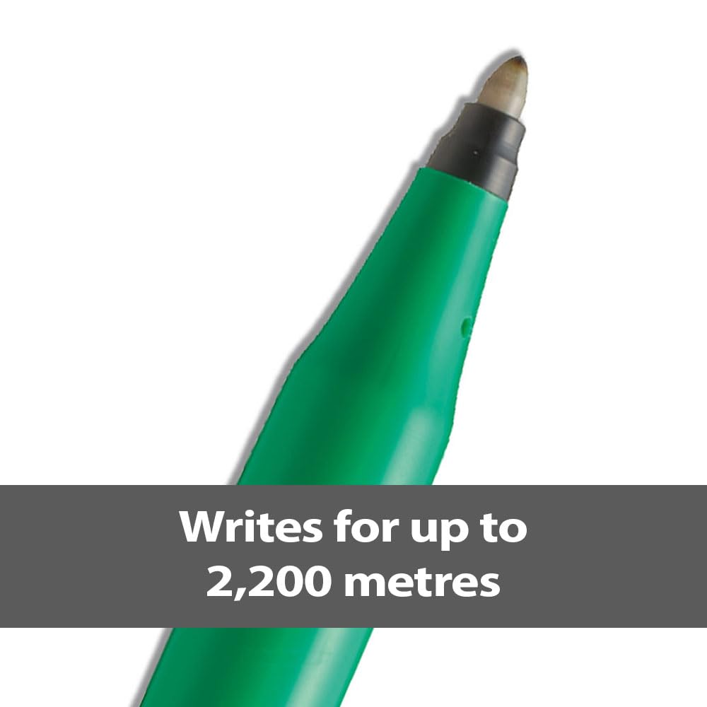 Pentel R50 Fina Rollerball Bolígrafo Paquete de 12 - Negro, 12