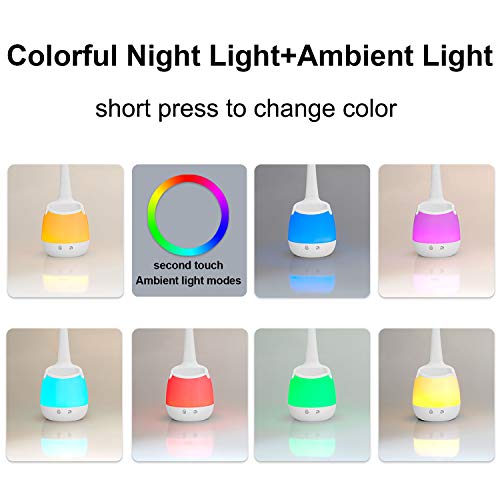 YOUKOYI LED Schreibtischlampe Kinder LED Lernlampe mit Schreibstifthalter Augenpflege Tischlampe dimmbar… – Bild 3